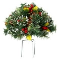 thumbnail image 1 of Pots de Jardinière Extérieurs 17,7 Pieds' Remplisseurs de Pins de Noël, Arbre de Noël Artificiel avec Baies Rouges et Pommes de Pin, Décoration de Vacances pour Allée Porche Patio Porte d'Entrée, 1 of 8