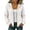 White, variant on Womens Zip Up Hooded Cardigan Cable Knit Jacket Loose Casual Long Sleeve Outerwear with Pockets Drawstring Hood Brown S