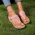 thumbnail image 6 of HeaCare Orthopedic Sandals for Women 2025,Summer Slip On Beach Sandals Dressy Arch Support Wedge Sandal Vintage Wide Width Flip Flops Casual Boho Slipper, 6 of 13