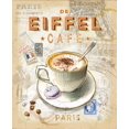 thumbnail image 2 of Barrett, Chad 12x14 Gold Ornate Wood Framed with Double Matting Museum Art Print Titled - Eiffel Tower Cafe, 2 of 4