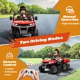 thumbnail image 5 of Joyracer 24V Kids Ride on Toys with Remote Control, 2 Seater 800W Ride on Dump Truck, Electric Powered Ride on w/ Dump Bed, 3 Speeds, Shovel, Bluetooth/Music, Gift for Kids, Red, 5 of 9