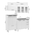 thumbnail image 3 of Cocina Integral Bertolini Premium Blanco 4 Piezas, 3 of 3