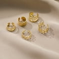thumbnail image 4 of Gorgeous 5-Piece Gold Leaf Cutout Ear Clips - Perfect Fit for One Ear!, 4 of 4