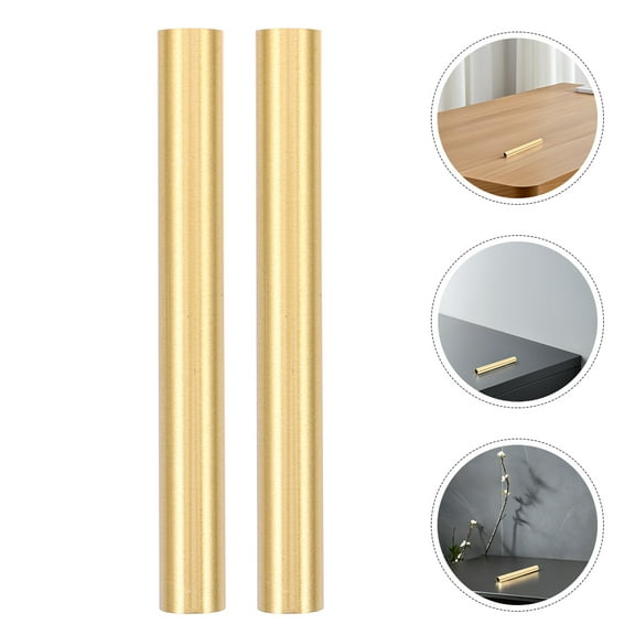 VORCOOL 2Pcs Copper Lamp Replacement Stems Hollow M10 Threaded Tubes for Vintage Style Lamps