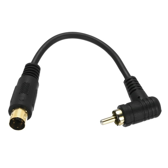 Uxcell S Video Cable 0.46ft, 4 Pin S-Video Male to RCA Male Converter