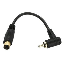 Uxcell S Video Cable 0.46ft, 4 Pin S-Video Male to RCA Male Converter