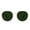 Gold Frame / Dark Green Lenses, variant on Round Polarized Trendy Sunglasses for Women Metal Frame Retro Shades