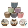 thumbnail image 3 of 6Pcs Ceramic Succulent Pots Breathable Flower Pot Cactus Planters Clay Pots, 3 of 6