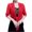 Red, variant on Christmas! Ohufall Womens Fall Winter Clothes Soft Chiffon Open Front Sheer Long Sleeved Cardigans For Evening Dress