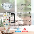 thumbnail image 3 of 40 Oz Christmas Tumbler with Handle - Insulated Travel Mug & Water Bottle for Hot & Cold Drinks - Holiday Gift for Women, 3 of 6