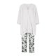 thumbnail image 4 of Conjunto de blusas y pantalones de manga larga con cuello en V y estampado para mujer Wmkox8yi bvn2966, 4 of 8