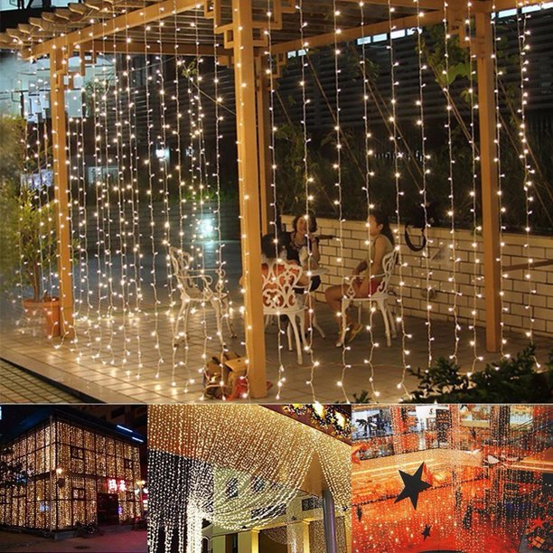Fairy String Lights For Christmas Decor 39 37ft 1200 Led Fairy Twinkle Star String Lights W 8 Lighting Modes For Christmas Tree Decorations Waterproof String Lights For Home Warm White S8103 Walmart Com
