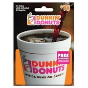 Dunkin Donuts $15 Gift Card