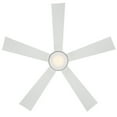 thumbnail image 5 of Wynd 52" Matte White Integrated LED Smart Ceiling Fan with Remote Control, 5 of 10