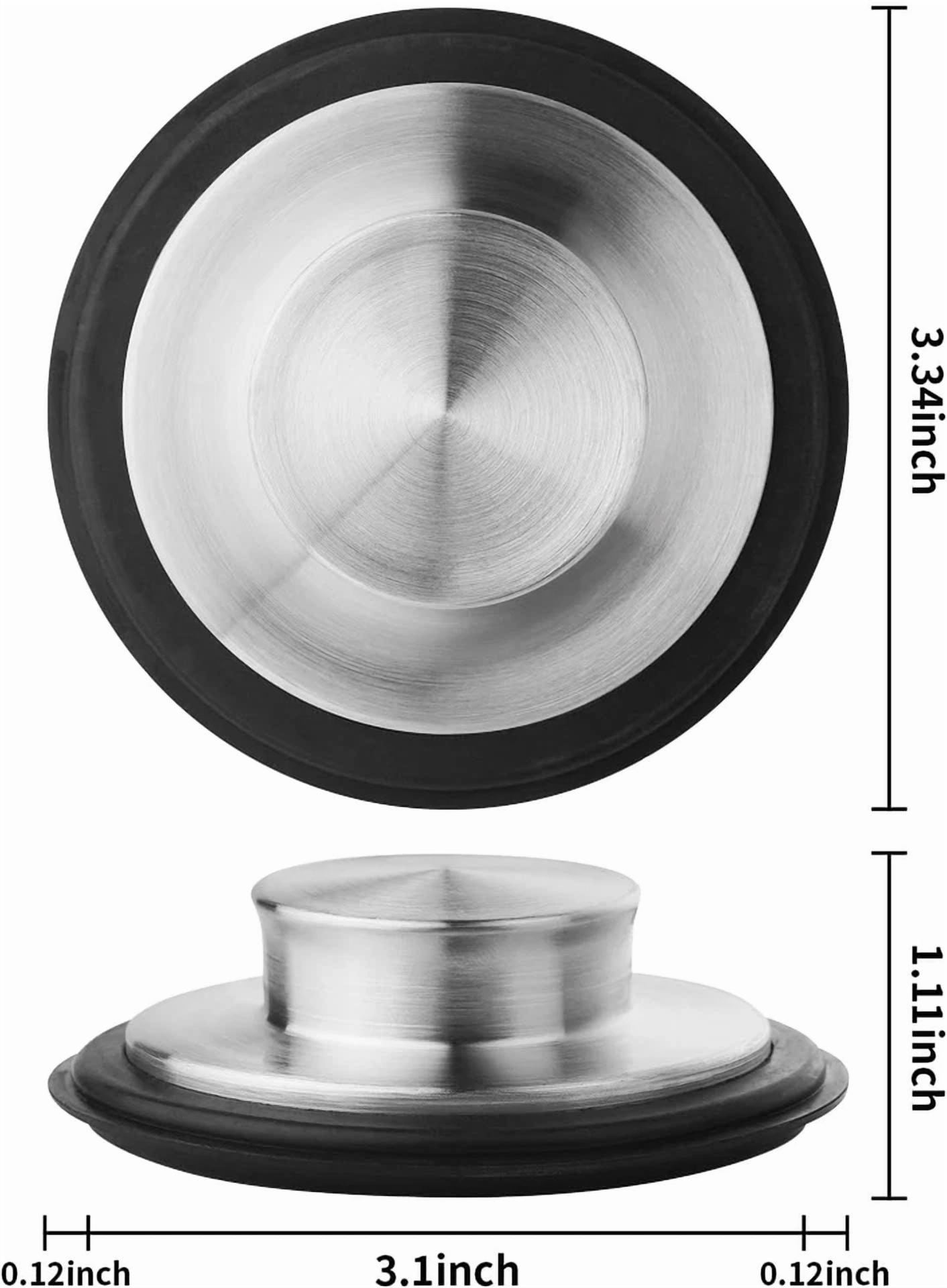 BUTTERFLY- Kitchen Sink Drain Stopper Cover, 2Pcs Stainless Steel Garbage Disposal Stopper