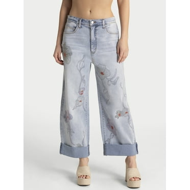 Jessica Simpson Women's and Women's Plus Zinnia Boyfriend Jeans, 25" Inseam, Sizes 2-24