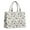 White Butterfly Yellow, variant on Large Capacity Tote Bag,White Butterfly Rose Pattern Handbag Fashion Luxury Tote Bag,15.7"x13"x 5.1" Inches,Laptop Compatible