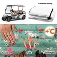 thumbnail image 6 of chaqlin Horse Floral Print Golf Cart Seat Covers Universal, Soft, Suitable for Sports, Fit for Golfcart, 6 of 8