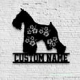 thumbnail image 3 of Craftnamesign Custom FLoral Miniature Schnauzer Metal Wall Art, 3 of 5