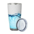 thumbnail image 2 of KLL Crystal Clear Water Splash Print 40oz Stainless Steel Insulated Car Cup with Spillproof Lid - Keep Your Drink Hot or Cold on the Go-Without Straw, 2 of 8
