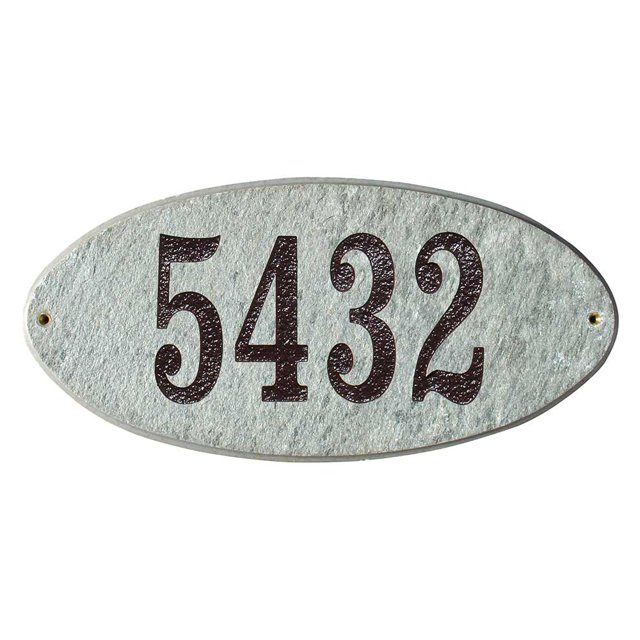Placa de dirección de granito sólido Qualarc Oval Color piedra de cuarcita