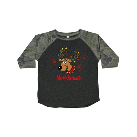 

Inktastic Merry Christmas Reindeer Gift Toddler Boy or Toddler Girl T-Shirt