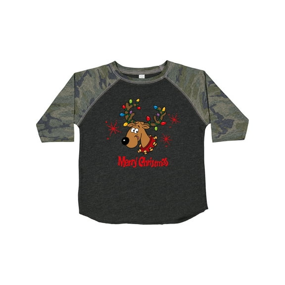Inktastic Merry Christmas Reindeer Boys or Girls Toddler T-Shirt