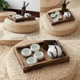 thumbnail image 2 of Bobasndm Seat Cushion, Rattan Tatami Cushion Breathable Widely Applied Comfortable Round Straw Weave Handmade Pillow for Floor (40cm), 2 of 9