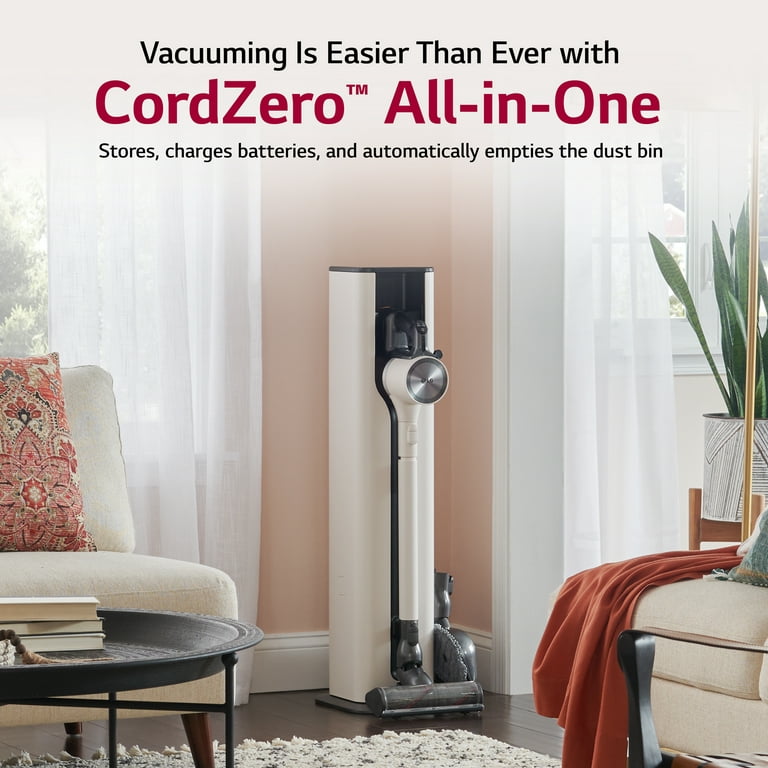 LG CordZero All-in-One Wet/Dry Cordless Stick Vacuum with Power Mop Sand  Beige A939KBGS - Best Buy