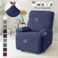 thumbnail image 2 of Chair Cover Washable Rhombic Recliner Sofa Cover Armchair Slipcover Lazy Boy Relax Elastic Couche Protect Cover, 2 of 7