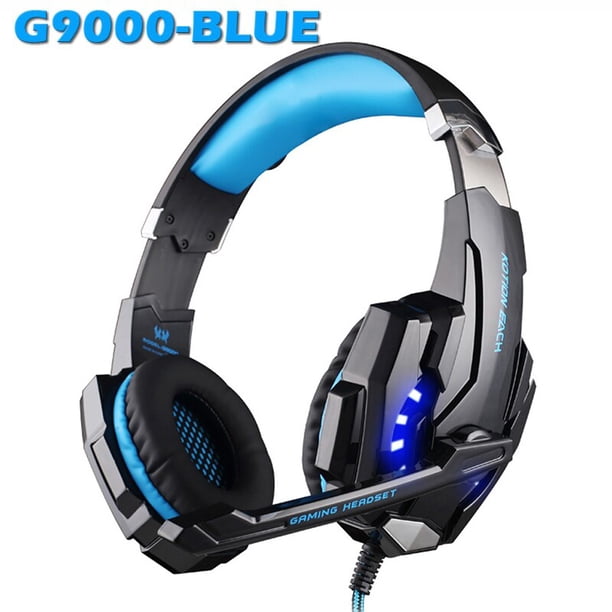 Auriculares para juegos Auriculares para juegos Bass Stereo Over-Head Auriculares Casque PC Laptop Micrófono Auriculares con cable para computadora PS4 Xbox Tan Jianjun unisex