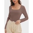 thumbnail image 6 of Womens Long Sleeve Shirts Crop Tops Going Out Basics Tees Clothes, 6 of 6