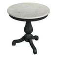 thumbnail image 1 of Butler Specialty Company Danielle Marble 24" Pedestal Side Table - Black, 1 of 6