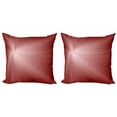 thumbnail image 1 of Ambesonne Abstract Throw Pillow Cover 2 Pack, Ombre Effect Twirling Rays, 16", Burgundy Dried Rose, 1 of 2