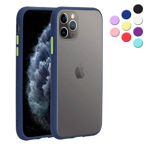 iPhone 12 Pro Max Slim Matte Case (Navy) - Matte Finish Smooth Shock Absorbing Protection - Compatible for iPhone 12 Pro Max