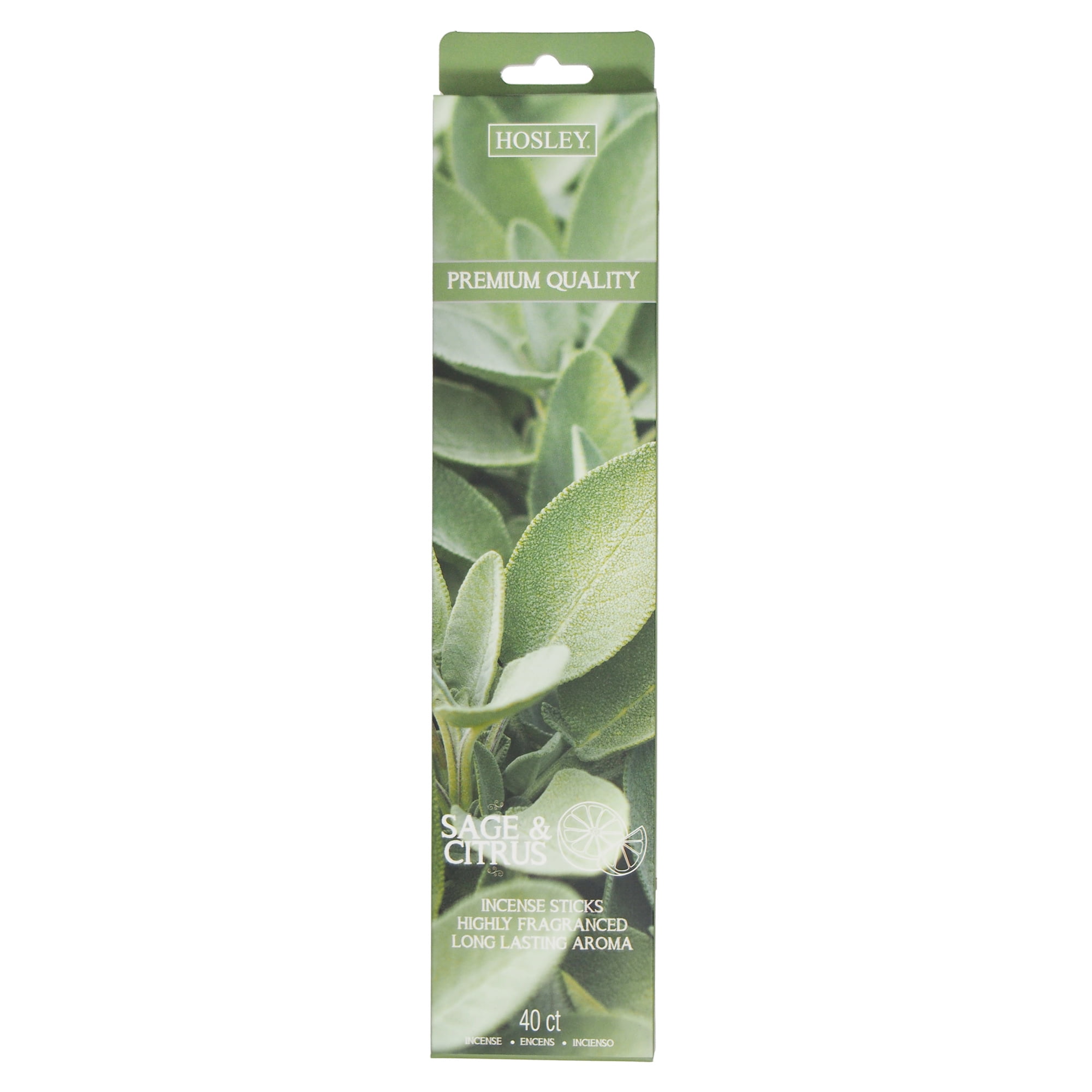 Hosley 40 pc. Highly Fragrance Sage Citrus Incense Sticks