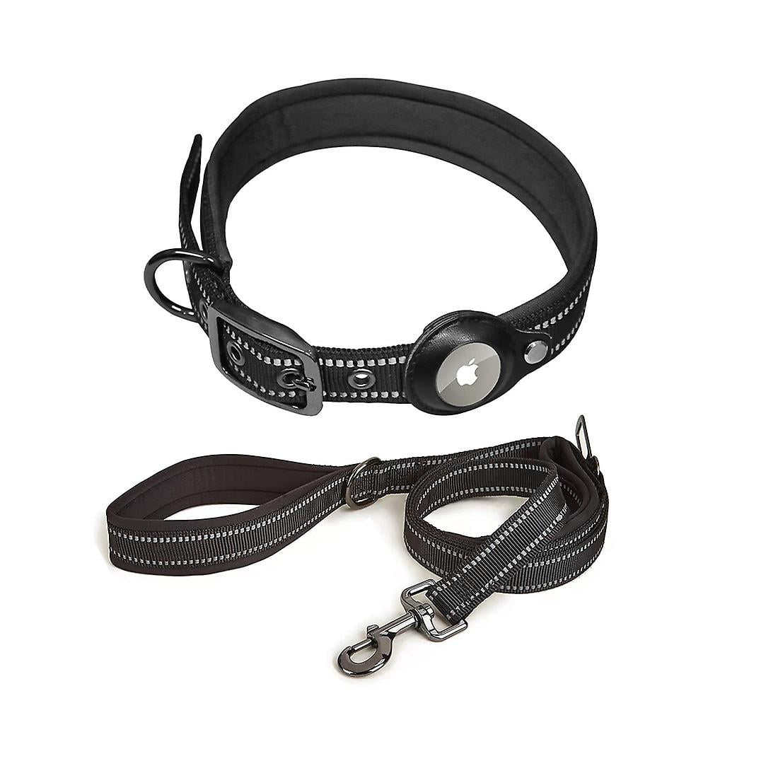 Pet Dog Adjustable Leather Collar Leash Set For Small Medium Large