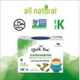 thumbnail image 3 of QuikTea Cardamom Chai Tea Latte - 20 Count (2 Boxes of 10 Each) - All Natural & Preservative Free Authentic Instant Chai, 3 of 9
