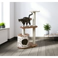 thumbnail image 4 of TRIXIE Casta Brown Cat Tower with Scratching Posts, Condo, Two Platforms, Dangling Pom-Pom, 4 of 4