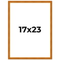 thumbnail image 2 of 17x23 Honey Brown Real Wood Picture Frame Width 0.75 inches | Interior Frame Depth 0.5 inches |, 2 of 8