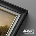 thumbnail image 5 of IDEA4WALL Premium Frame Wall Art Vintage Sunset Horizon Forest Lake Fine Art Nature Wilderness Landscape Illustrations Impressionism Pastel Artwork for Home Decor - 26"x36" Black, 5 of 5