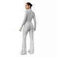 thumbnail image 6 of 2025 Women's Solid Color Ribbed Knit Top and Pants Set Casual Comfortable Two-Piece Outfit for Everyday Wear Korean Minimalist Style, 6 of 11