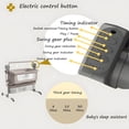 thumbnail image 6 of Baby Bassinet,Infant Bedside Sleeper,Newborn Cradle with Bluetooth,Remote control for Toddler,Unisex,KHAKI, 6 of 11
