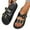 Black |#10, variant on Women’s Platform Sandals Chunky Cork Sandals with Adjustable Straps Comfortable Platform Sandals for Women Retro Barefoot Slip on Shoes for Casual Vacation Outdoor Beach Wear (Leopard Print,40)