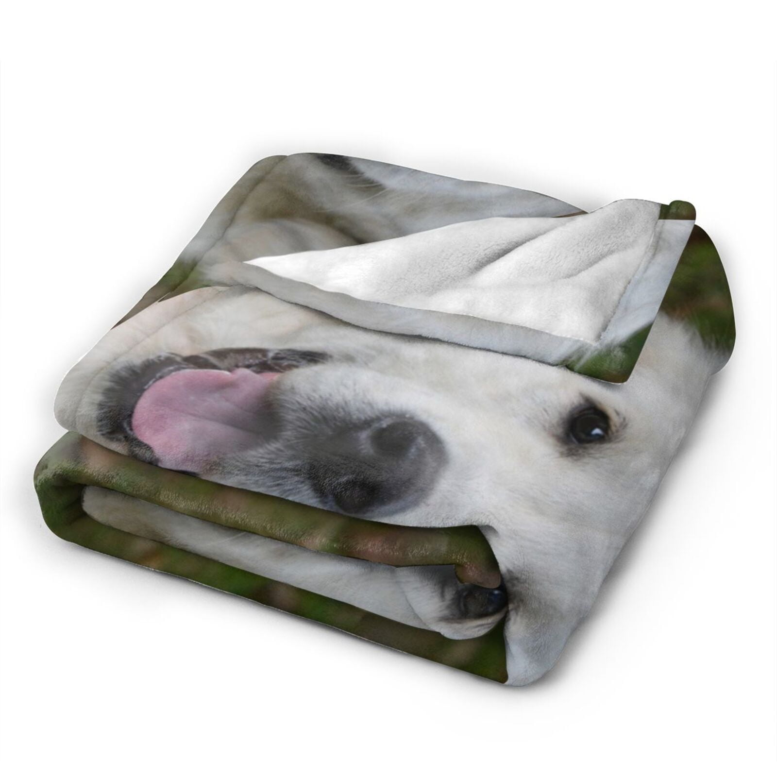 Wijzvio Golden Retriever Dogs Throw Blanket Soft Fuzzy Fleece Blanket For Couch Bed Living Room Decoration 60"X50"
