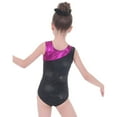 thumbnail image 6 of Hjtefg Girls Color Block Gymnastics Leotard, Long Sleeve Ballet Dancewear, Performance Outfit with Contrast Panels for Kids,Color: 6-Black Size: 7-8 Years, 6 of 9
