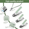 thumbnail image 6 of HEYMKGO 12-Piece Nail Cutter Set, Stainless Steel Manicure Beauty Tools Pedicure Kit with Travel Bag & Nail Clippers, Green, 6 of 7