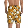 thumbnail image 3 of Custom Print Men Manga Garfields Cartoon Anime Cat Pattern Pajama Bottoms Sleepwear Pjs Sleep Shorts with Pockets, 3 of 7