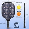 thumbnail image 4 of Pickleball Paddles Set,Pioneer Flower Floral Print Pattern Fiberglass Surface Pickleball Racket Set with 2 Indoor Outdoor Pickleball Balls and Pickleball Bag,Pickle-ball Equipment, 4 of 6