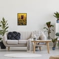 thumbnail image 2 of Happy Bear Sunflower Field Animals & Insects Painting Black Framed Art Print Wall Art, 2 of 7